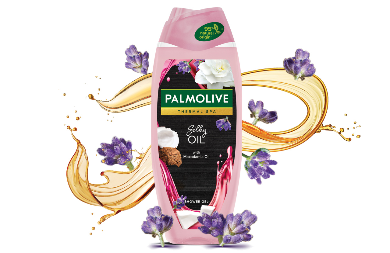 Palmolive-Thermal-Spa-zele-pod-prysznic-4x500-ml-Waga-produktu-z-opakowaniem-jednostkowym-0-561-kg PALMOLIVE SILKY OIL WITH COCONUT & LEVANDER - Image 1